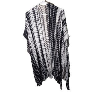 Michael Stars Shawl Women's One Size Tie Dye Open Slouchy Scarf Printed Long